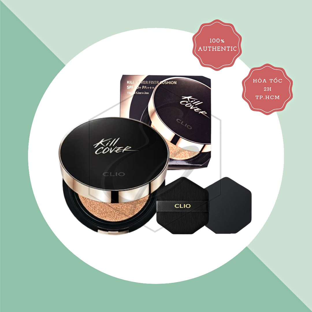 Phấn nước Clio Kill Cover Fixer Cushion SPF50+/PA+++ (Kèm lõi)